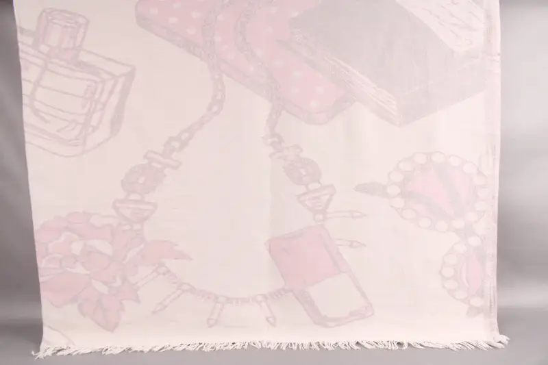 Custom Pink Make-Up Patterned Throw Blanket, 79x95 Inches