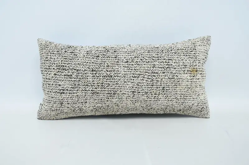 Rectangle Throw Antique Pillow Cover, Plaid Gift for Her Brown Euro Sham - 1