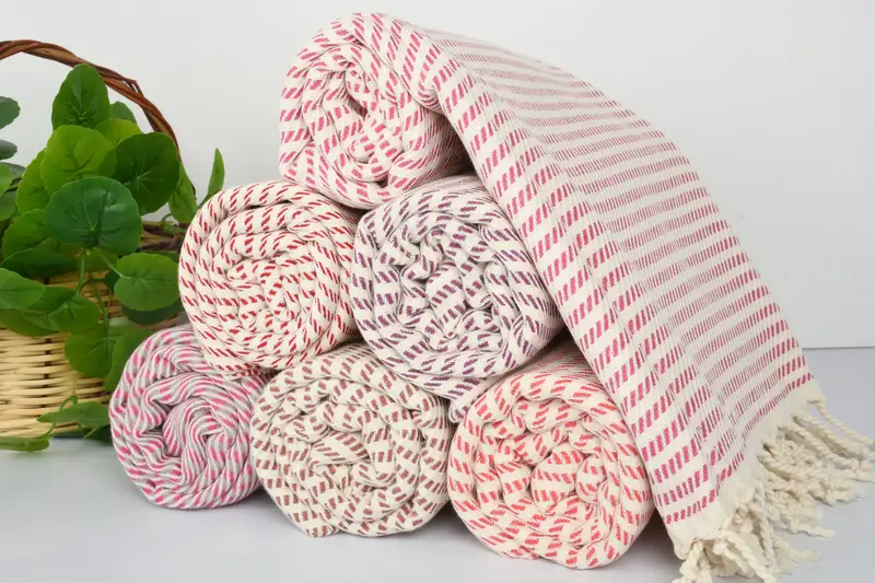 Personalized Wedding Gift, 70x40 Cotton Polka Dot Towel, Unique Wedding Gift, Turkish beach towel, Wedding Shower Gift, Bridesmaid Gift - 5