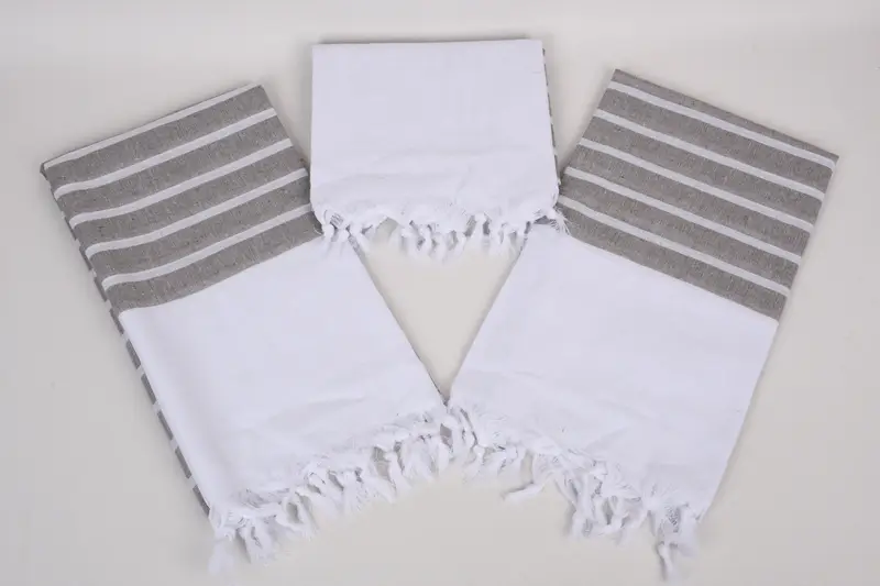 70x40 Cotton Striped Towel, Quick-Dry Beach Towel, Travel Towel, Bachelor Gift, Embroidered Towel, Beach Bachelorette Party Decorations, Fouta towel - 6