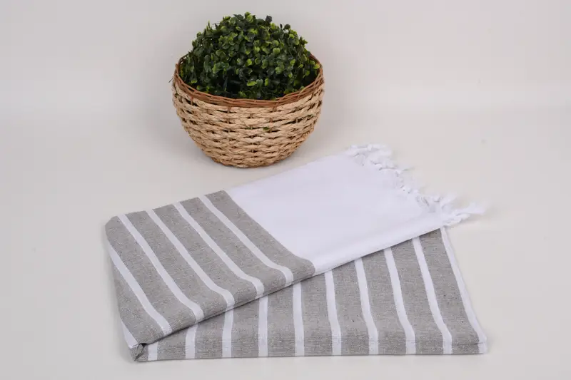 70x40 Cotton Striped Towel, Quick-Dry Beach Towel, Travel Towel, Bachelor Gift, Embroidered Towel, Beach Bachelorette Party Decorations, Fouta towel - 4