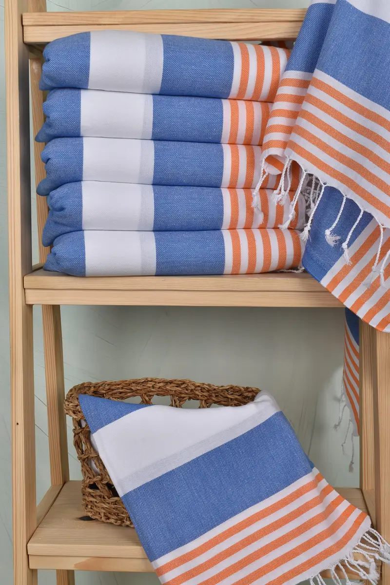 Kitchen Towel, 40x24 Cotton Striped Towel, Personalized Gift For Her, Personalized Gifts, Summer Gift, Bridesmaid Gifts, Gift For Wedding Day - 3