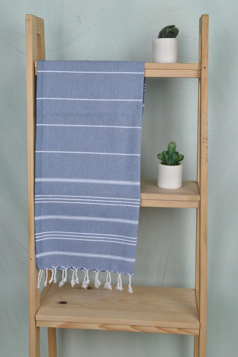 40x24 Cotton Striped Towel, House Warming Gift, Gift For Him, Monogram Kitchen Towel, Bathroom Towels, Monogram Hand Towel, Bridesmaid Gift - 8