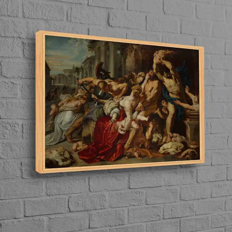 バロック オイル クラシック: 無実の虐殺 プリント キャンバス