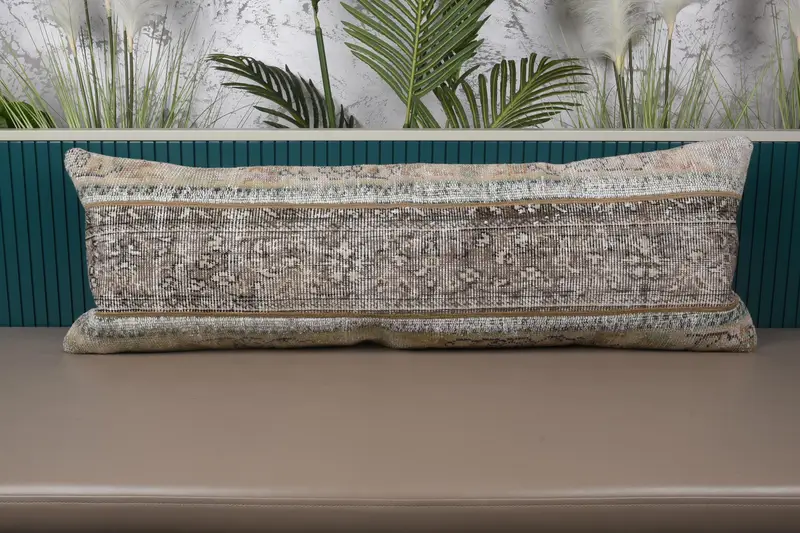 Rechteckiger 16x47-Zoll-Kissenbezug, Geschenk-Kissenbezug für die Veranda in Beige - 1