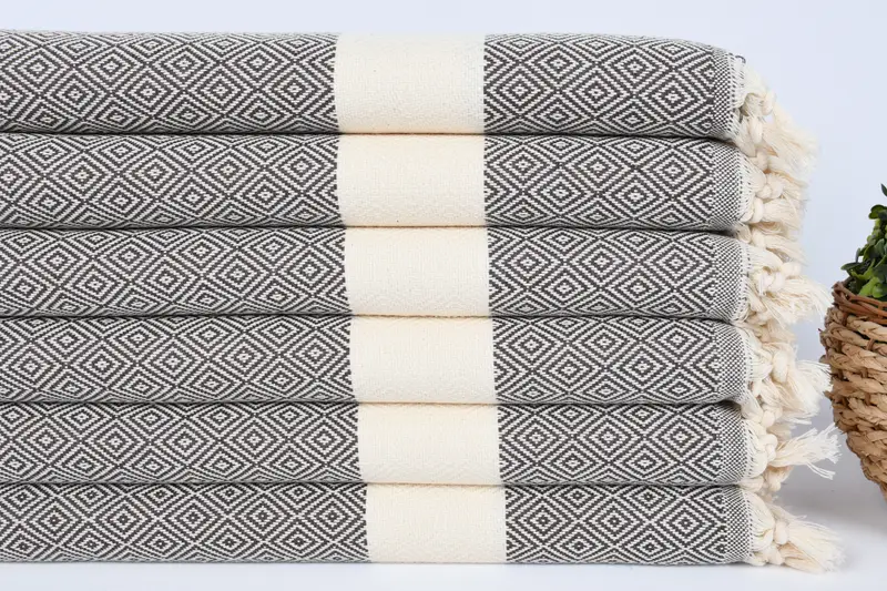 Monogram Hand Towel, Wedding Gift, Bulk Order Towel, 36x20 Cotton Diamond Towel, Travel Towel, Handmade Gift, Bridal Gifts, Custom Hand Towel - 2