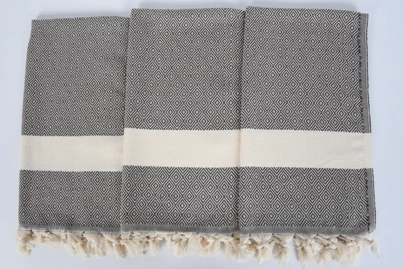 Monogram Hand Towel, Wedding Gift, Bulk Order Towel, 36x20 Cotton Diamond Towel, Travel Towel, Handmade Gift, Bridal Gifts, Custom Hand Towel - 7