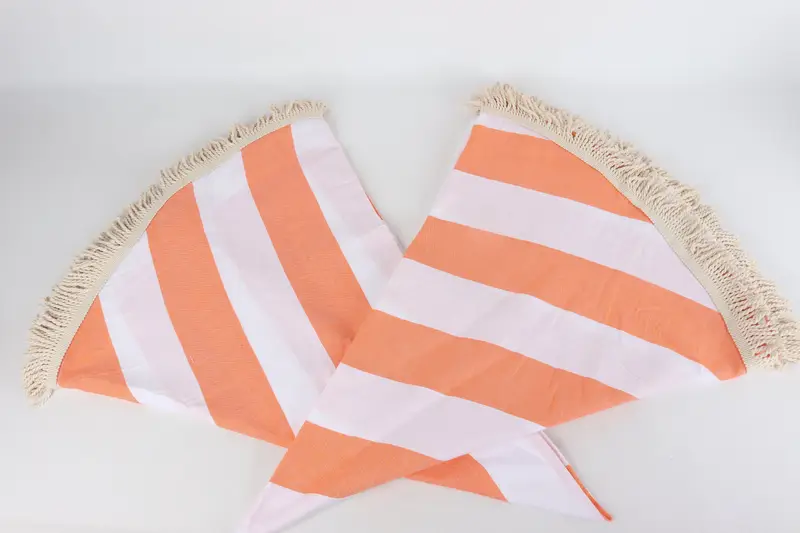 Beach Towel Bulk, Peshtemal Towel, Beach Towel Personalized, Thin towel, Employee Gifts, Personalized Wedding Gift, 64x64 Cotton Striped Round Towel - 8
