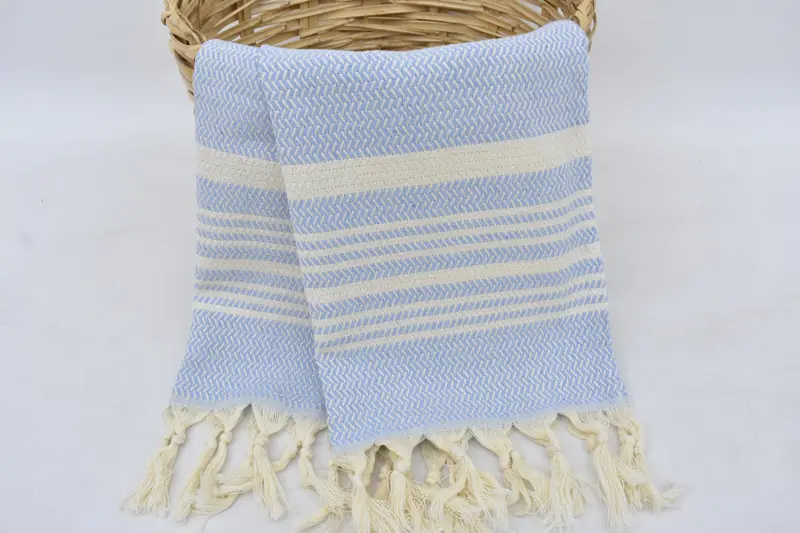 Wedding Day Gift For Bride, Bachelorette Towel, Personalized Kitchen Towel, Turkish Tea Towel, 40x18 Cotton Striped Towel, Small Bath Towels - 8