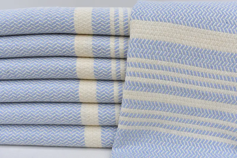 Wedding Day Gift For Bride, Bachelorette Towel, Personalized Kitchen Towel, Turkish Tea Towel, 40x18 Cotton Striped Towel, Small Bath Towels - 3