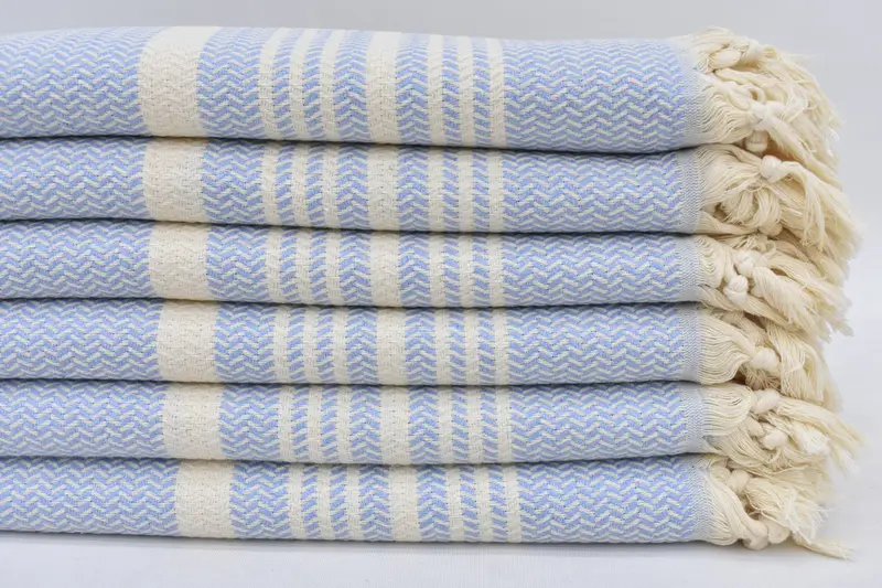 Wedding Day Gift For Bride, Bachelorette Towel, Personalized Kitchen Towel, Turkish Tea Towel, 40x18 Cotton Striped Towel, Small Bath Towels - 2