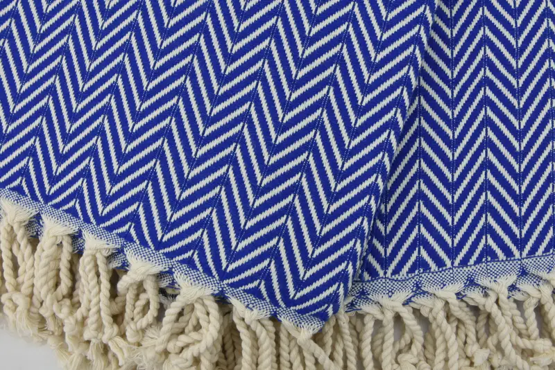 Quick-Dry Beach Towel, 70x40 Cotton Zig zag Towel, Guest Towel, Soft towel, Wedding Towel, Personalized Gift, Bachelor Gift, Beach Wedding Favor - 5