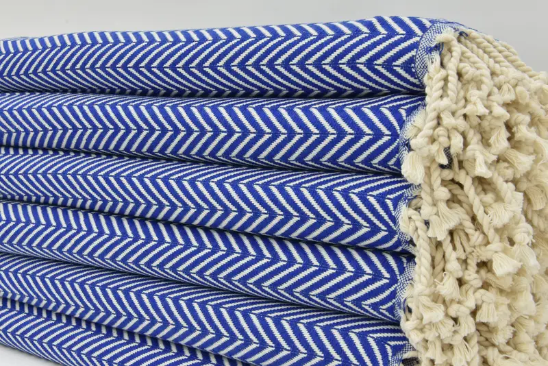 Quick-Dry Beach Towel, 70x40 Cotton Zig zag Towel, Guest Towel, Soft towel, Wedding Towel, Personalized Gift, Bachelor Gift, Beach Wedding Favor - 3