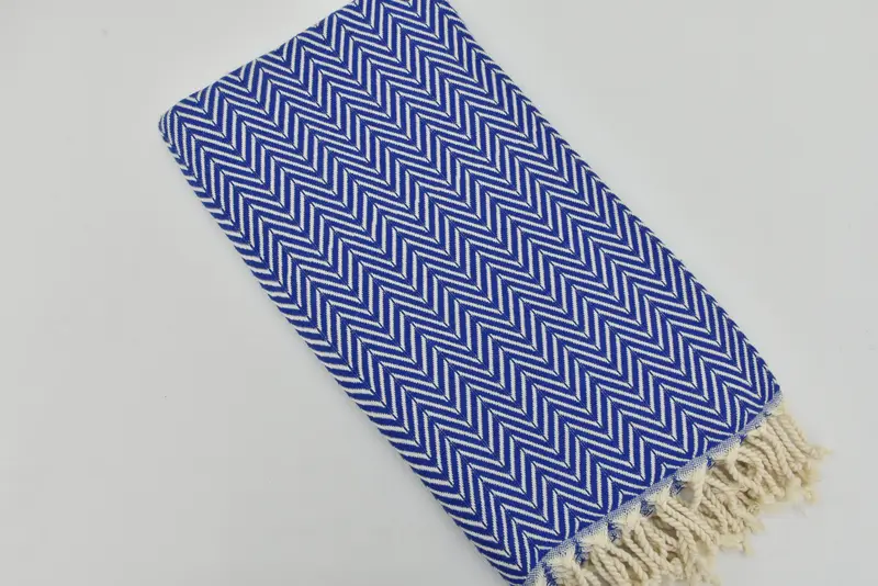 Quick-Dry Beach Towel, 70x40 Cotton Zig zag Towel, Guest Towel, Soft towel, Wedding Towel, Personalized Gift, Bachelor Gift, Beach Wedding Favor - 4