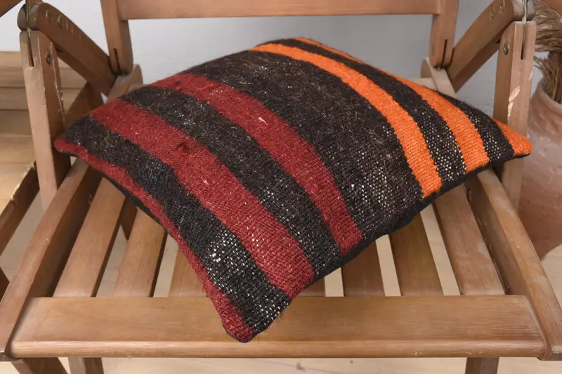 Outdoor Cushion Cover, Antique Pillows, Gift Pillow, 14x14 Brown Cushion, Armchair Cushion Cover, Turkish Pillow, Wholesale Pillow Case, Pillow - 5