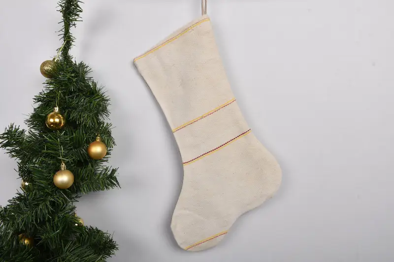 Şenlikli Kilim Deseni, 7 İnç Boho Noel Süs Çorabı