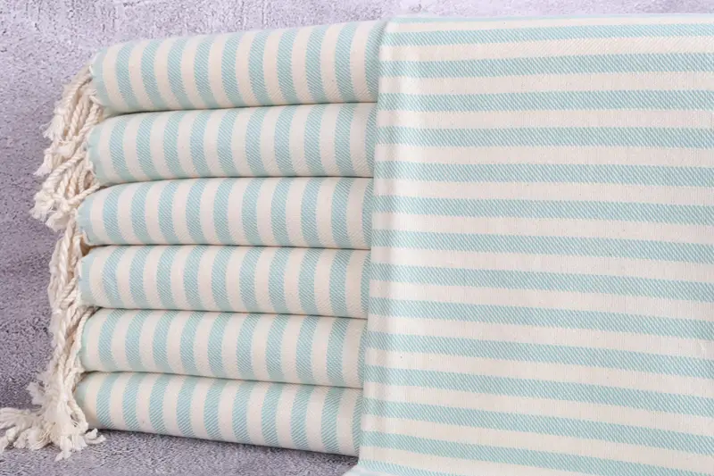 Personalized Hand Towel, Bridesmaid Towel, Personalized Kitchen Towel, Wedding Favors, 40x24 Cotton Striped Towel, Best Friend Christmas Gift - 1