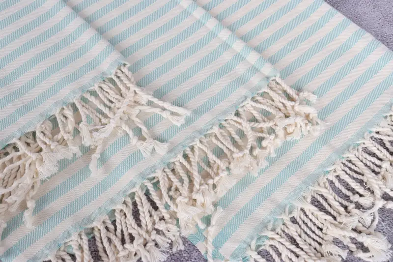Personalized Hand Towel, Bridesmaid Towel, Personalized Kitchen Towel, Wedding Favors, 40x24 Cotton Striped Towel, Best Friend Christmas Gift - 5