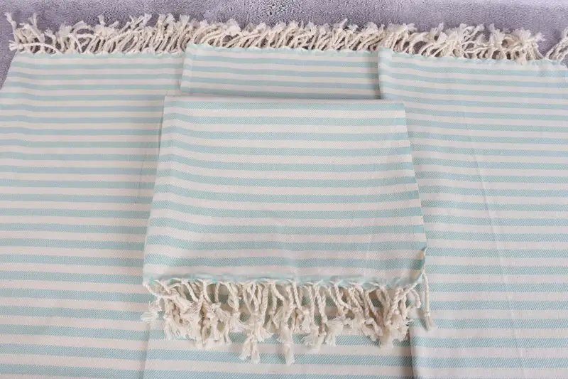 Personalized Hand Towel, Bridesmaid Towel, Personalized Kitchen Towel, Wedding Favors, 40x24 Cotton Striped Towel, Best Friend Christmas Gift - 4