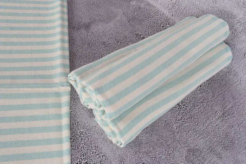 Personalized Hand Towel, Bridesmaid Towel, Personalized Kitchen Towel, Wedding Favors, 40x24 Cotton Striped Towel, Best Friend Christmas Gift - 8