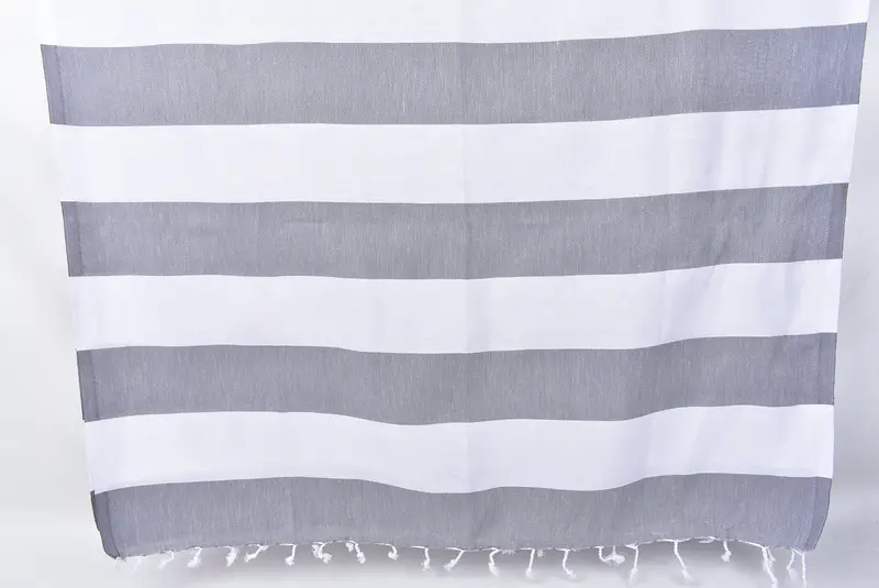 Summer Gift, Turkish beach towel, Bridesmaid Gift, Wedding Day Gift For Bride, 70x40 Cotton Striped Towel, Fringed Turkish towel for poolside - 8