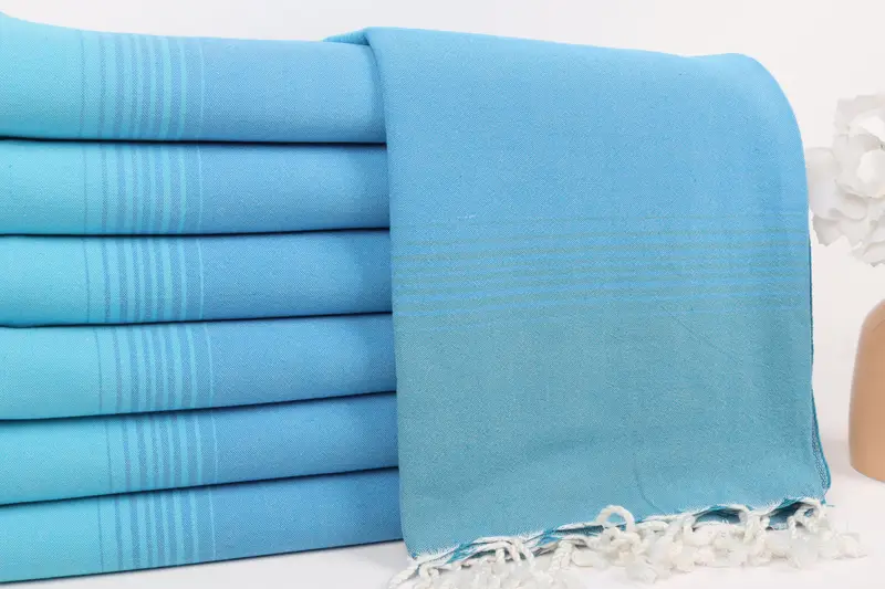 Best Friend Gift, Turkish Towel Beach Towel, Bachelorette Party Favors, Bridesmaid Favors, Beach Towel Gift, Yoga Towel, 68x36 Cotton Striped Towel - 2