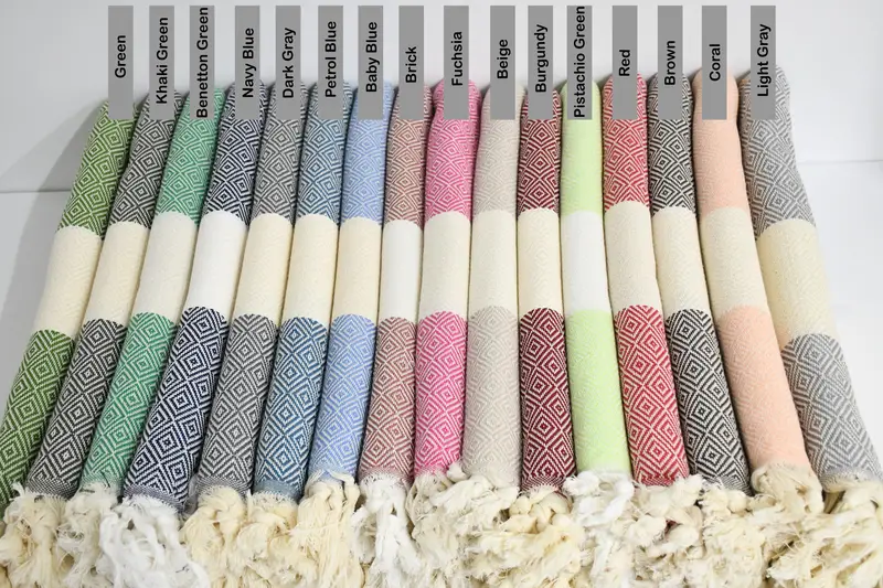 Personalized Hand Towel, 36x20 Cotton Diamond Towel, Bridesmaid Gifts, Personalized Gifts, Valentines Gift, Beach Theme Bachelorette Party - 2