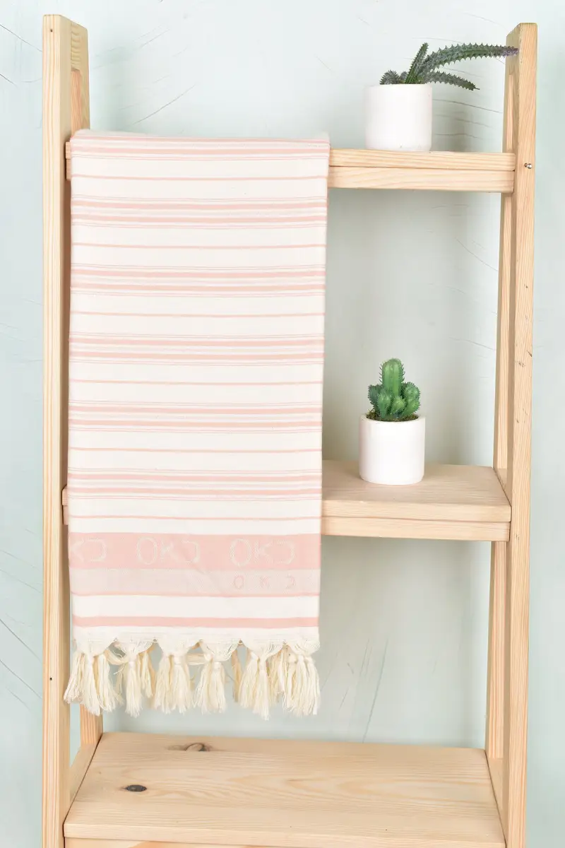 70x40 Cotton Striped Towel, Sand-free peshtemal towel for the beach, Handmade Gift, Quick-Dry Beach Towel, Turkish towel, Personalized Gift For Her - 8