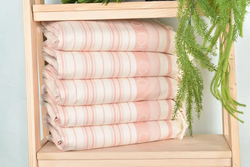 70x40 Cotton Striped Towel, Sand-free peshtemal towel for the beach, Handmade Gift, Quick-Dry Beach Towel, Turkish towel, Personalized Gift For Her - 1