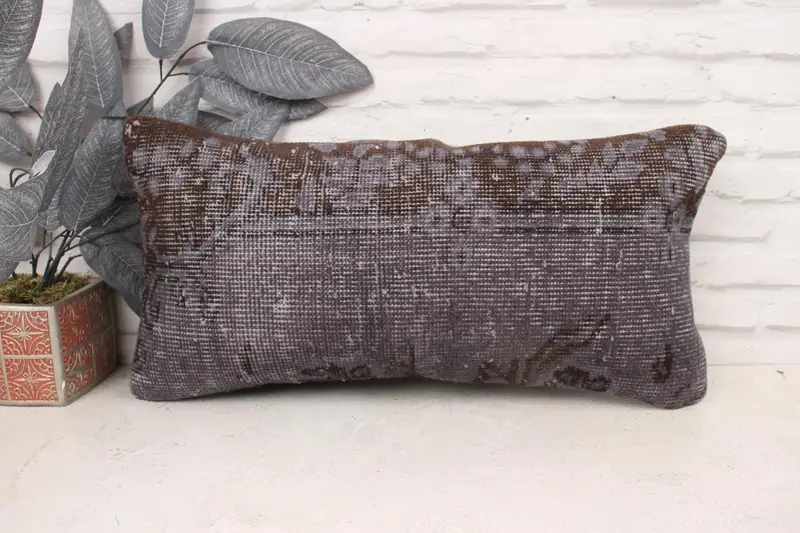 Pillow Cover, Pillow for Couch, Home Decor Pillow, 12x24 Brown Pillow, Interior Designer Pillow, Aztec Pillow Cover - 1