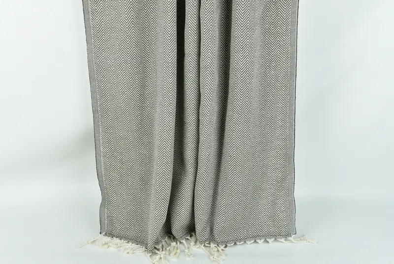 Gift For Him, Embroidered Towel, 70x40 Cotton Herringbone Towel, Fringed Turkish peshtemal beach towel USA, Personalize Gift, Soft towel - 8