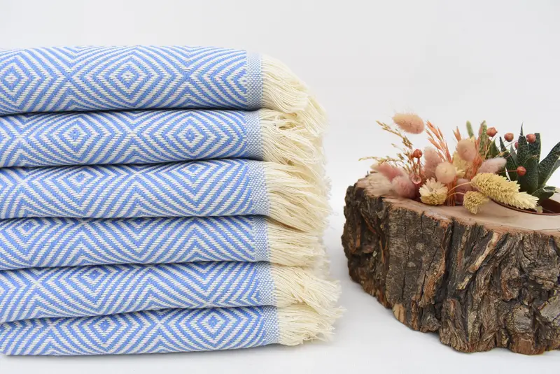 Monogram Towels, Personalized Dish Towel, Housewarming Gift, Bathroom Towels, 28x20 Cotton Diamond Towel, Monogram Tea Towel, Turkish Hand Towel - 2