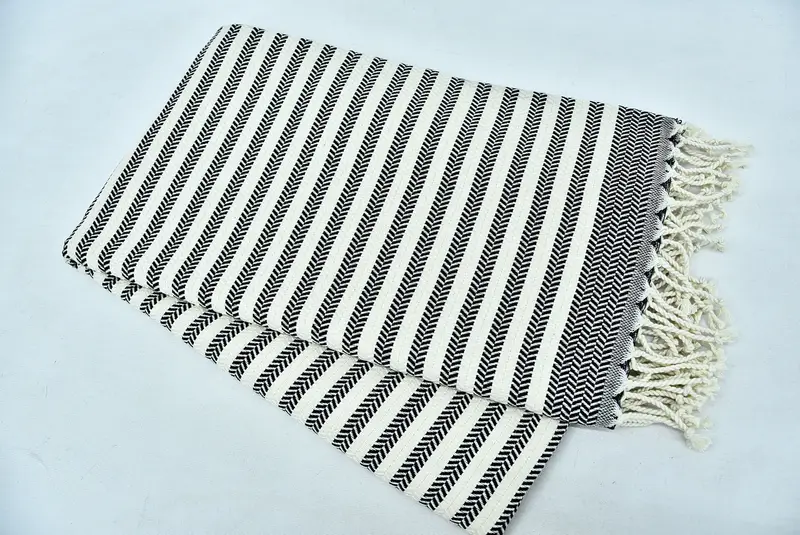 Beach Towel Bulk, 70x40 Cotton Chevron Towel, Turkish Bath Towel Set, Custom Name Towel, Thin towel, Embroidered Towel, Engagement Gift, Guest Towel - 5