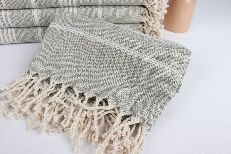 Housewarming Gift, Mexico Bachelorette Party Gifts, Valentines Day Gift Idea, Peshtemal Towel, 68x40 Cotton Striped Towel, Quick-dry towel - 4
