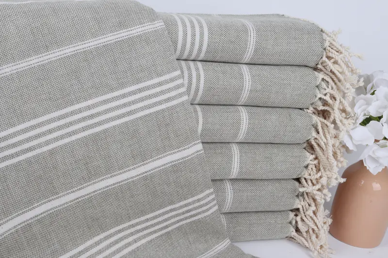 Housewarming Gift, Mexico Bachelorette Party Gifts, Valentines Day Gift Idea, Peshtemal Towel, 68x40 Cotton Striped Towel, Quick-dry towel - 1