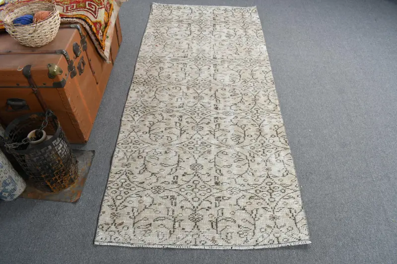 Alfombra a cuadros beige y marrón, 3x6 pies Elegant Flooring