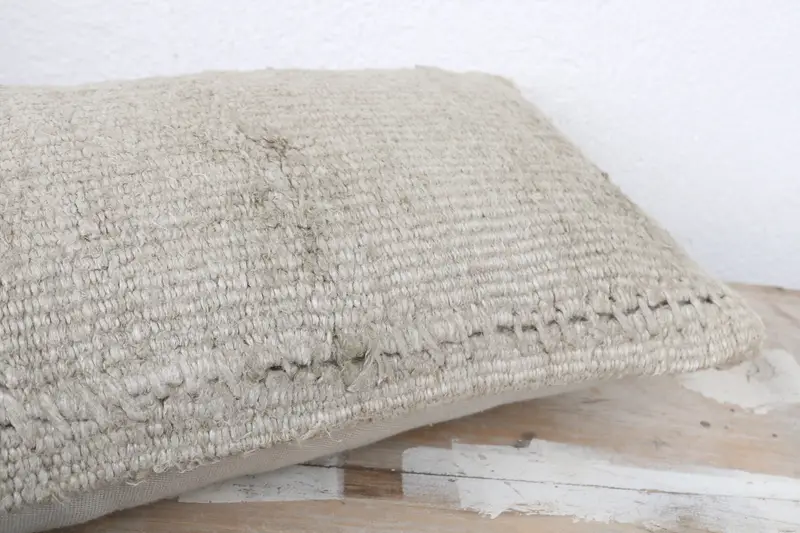 8x16 Brown Pillow Sham, Cushion Cover, Vintage Pillow Case, Decorative Throw Pillow Case, Handmade Kilim Cushion, Throw Kilim Pillow, Boho Pillow - 6