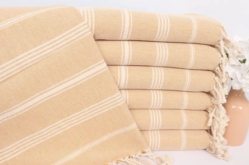 Holiday Towel, 38x24 Cotton Striped Towel, Valentines Day Gift, Wedding Favors, Spa Towel, Monogram Kitchen Towel, Personalized Gift, Gift For Him - 1