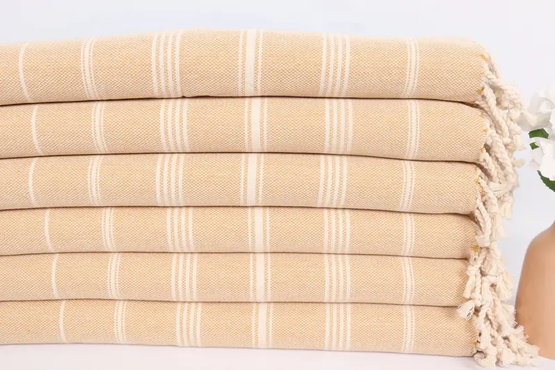 Holiday Towel, 38x24 Cotton Striped Towel, Valentines Day Gift, Wedding Favors, Spa Towel, Monogram Kitchen Towel, Personalized Gift, Gift For Him - 3