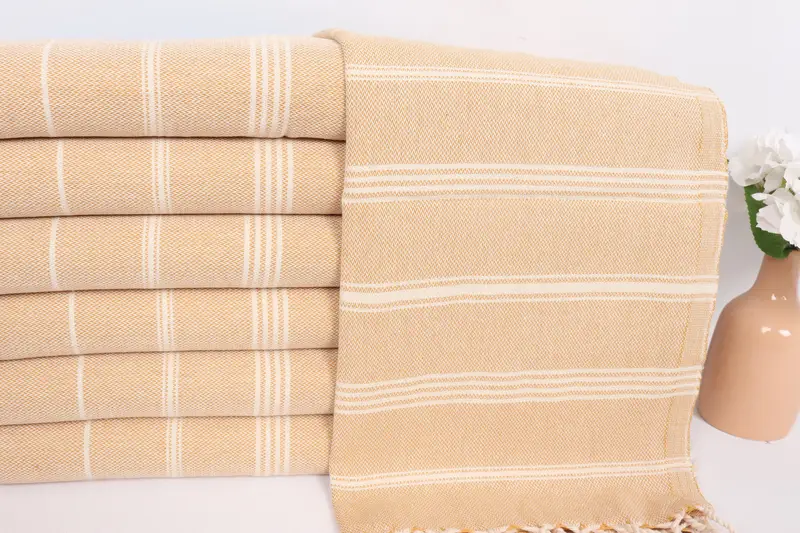 Holiday Towel, 38x24 Cotton Striped Towel, Valentines Day Gift, Wedding Favors, Spa Towel, Monogram Kitchen Towel, Personalized Gift, Gift For Him - 2