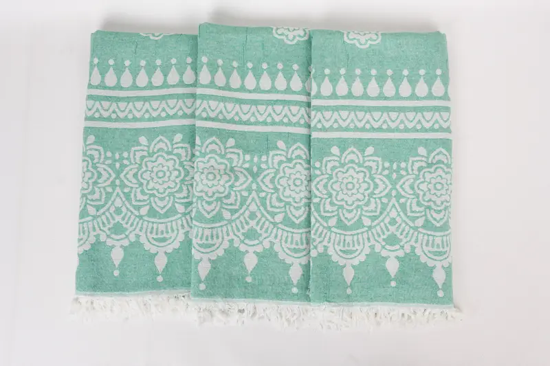 Large Turkish Towel, Luxury Beach Towel, Bridal Shower Favors, Bride Gift, 74x36 Cotton Floral Patterned Towel, Bachelorette Party Gifts Bridesmaids - 8