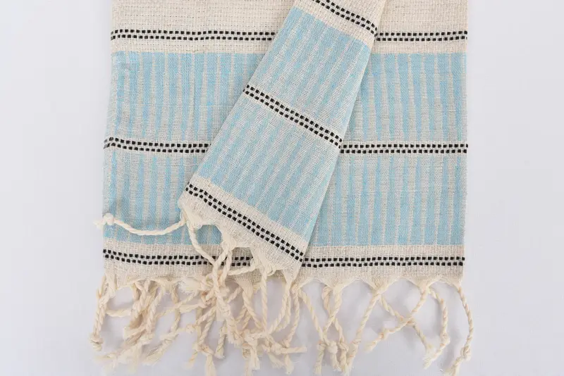 40x20 Linen Striped Towel, Personalized Dish Towel, Hand Size Towels, Xmas Gifts, Turkish Towel Hand Towel, Girl Trip Party Favor, Small Bath Towels - 8