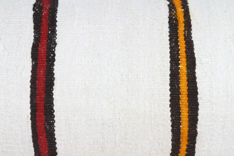 16x48 White Pillow, Antique Pillows, Handwoven Pillow Case, Colorful Pillow Case, Vintage Pillow, Cushion Case, Kilim Pillow Cover - 3