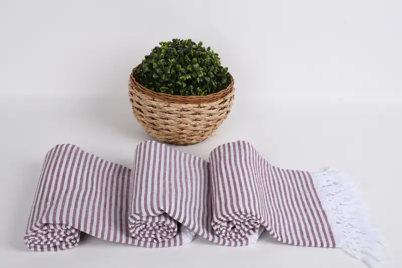 Bachelor Party Favors, 68x36 Cotton Striped Towel, Bridesmaid Gift Towel, Bachelorette Party Decorations, Organic towel, Pool Towels, Christmas Gift - 8