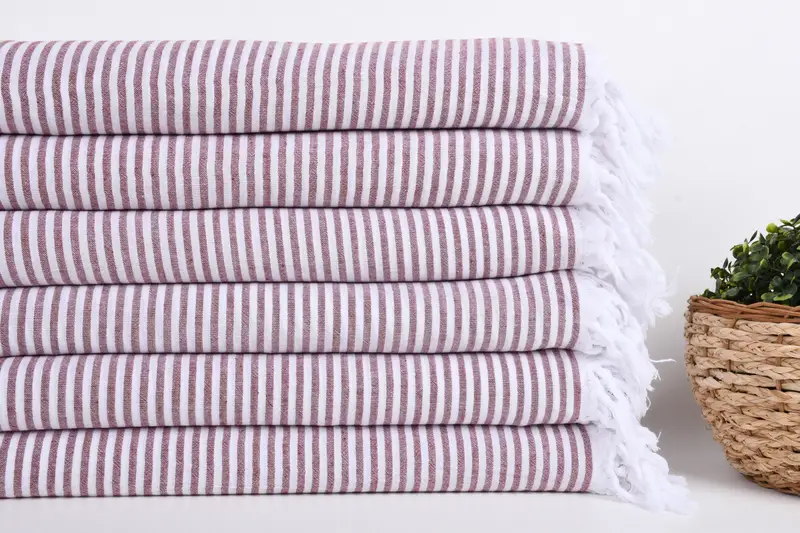 Bachelor Party Favors, 68x36 Cotton Striped Towel, Bridesmaid Gift Towel, Bachelorette Party Decorations, Organic towel, Pool Towels, Christmas Gift - 2