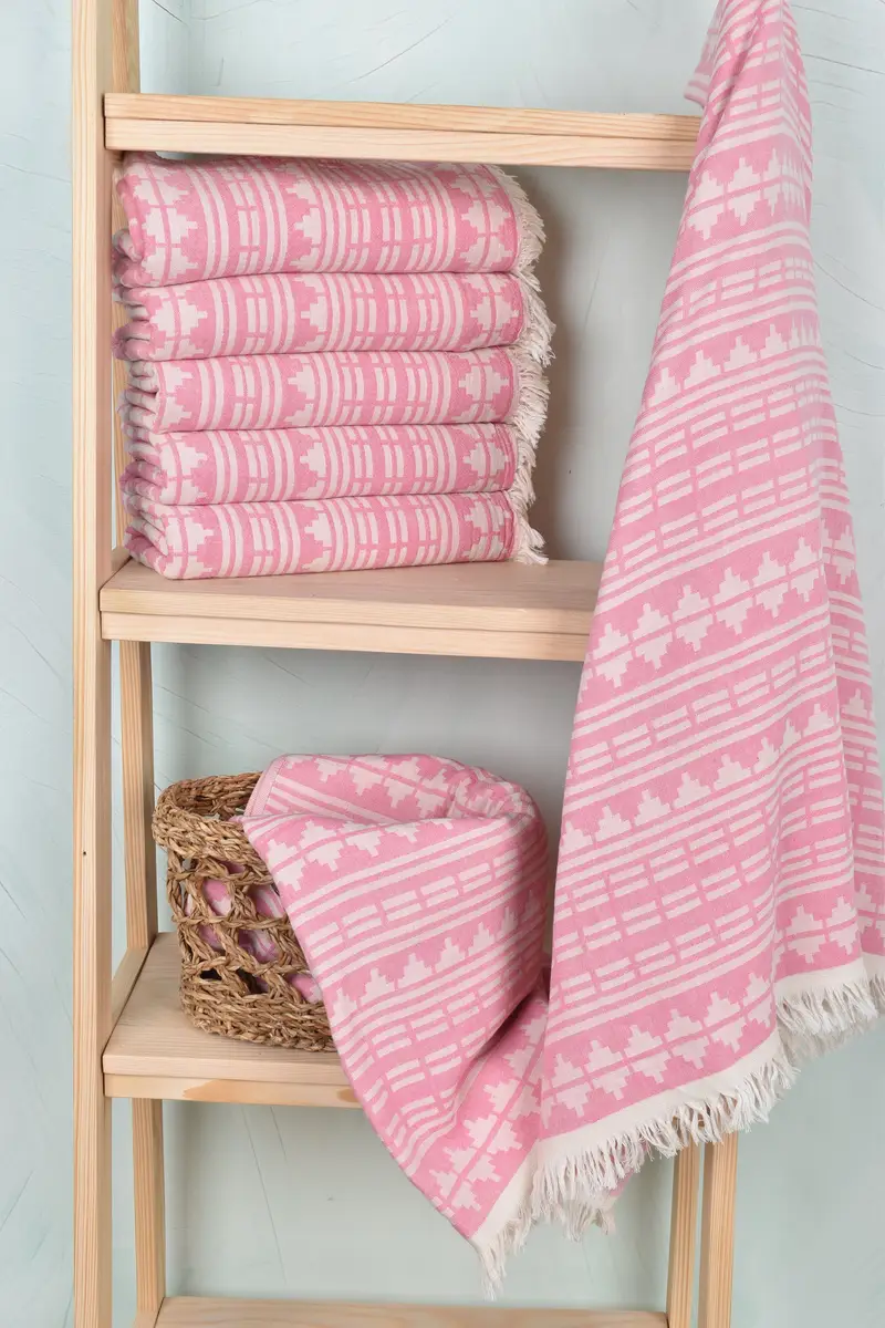 Turkish Towel USA, Bridesmaid Gifts, Personalized Gift For Her, 70x40 Cotton Kilim Design Towel, Personalized Beach Towel, Beach Size Towel - 4