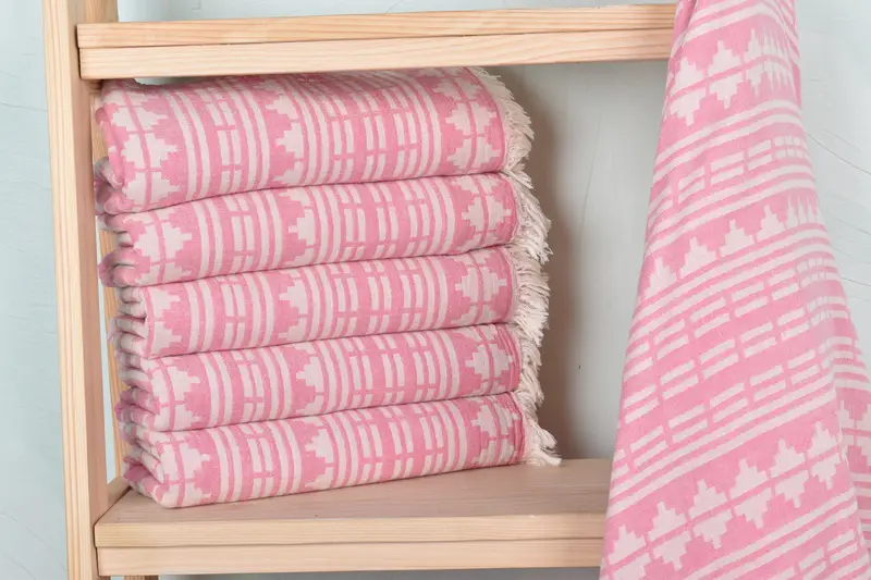 Turkish Towel USA, Bridesmaid Gifts, Personalized Gift For Her, 70x40 Cotton Kilim Design Towel, Personalized Beach Towel, Beach Size Towel - 3