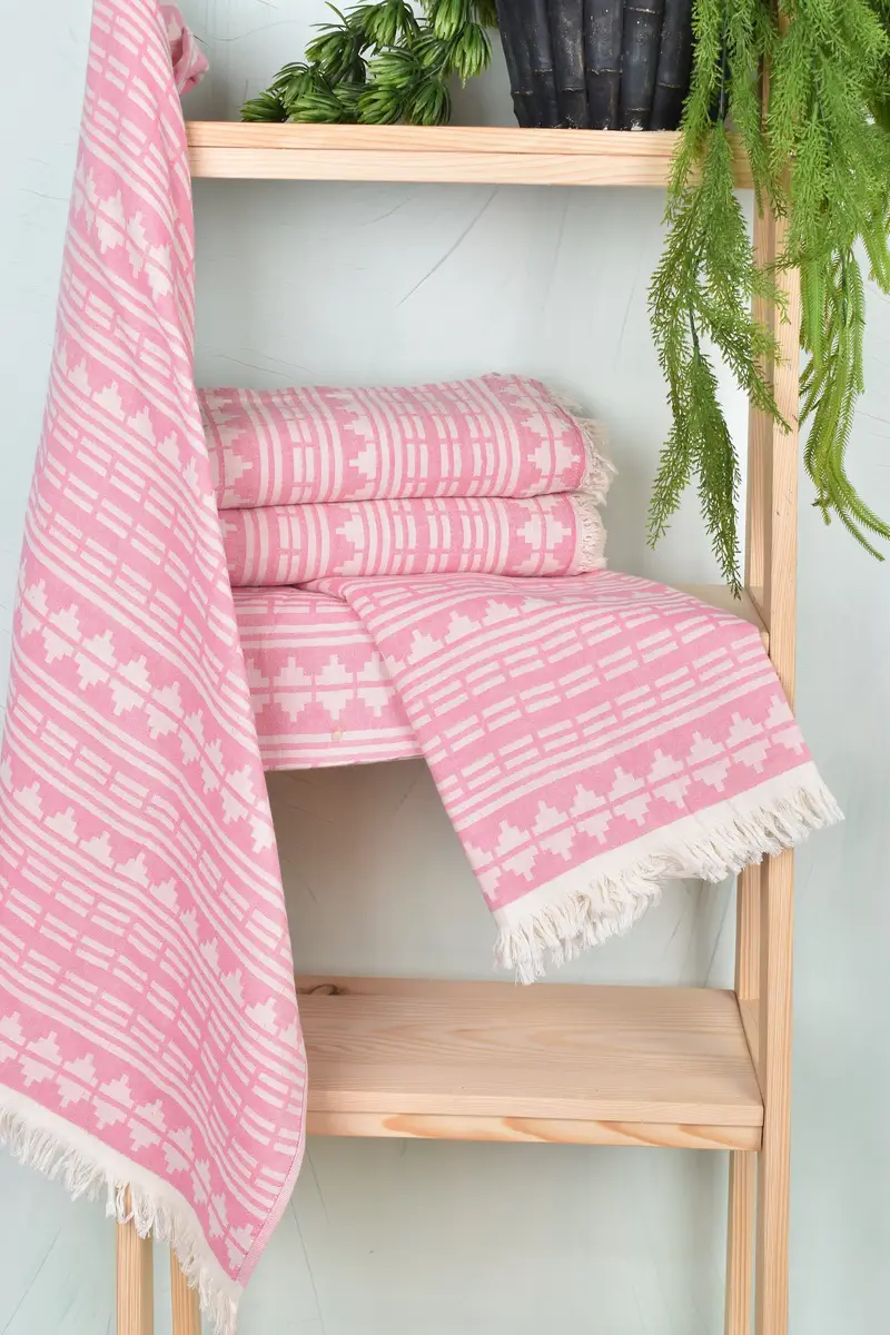 Turkish Towel USA, Bridesmaid Gifts, Personalized Gift For Her, 70x40 Cotton Kilim Design Towel, Personalized Beach Towel, Beach Size Towel - 7