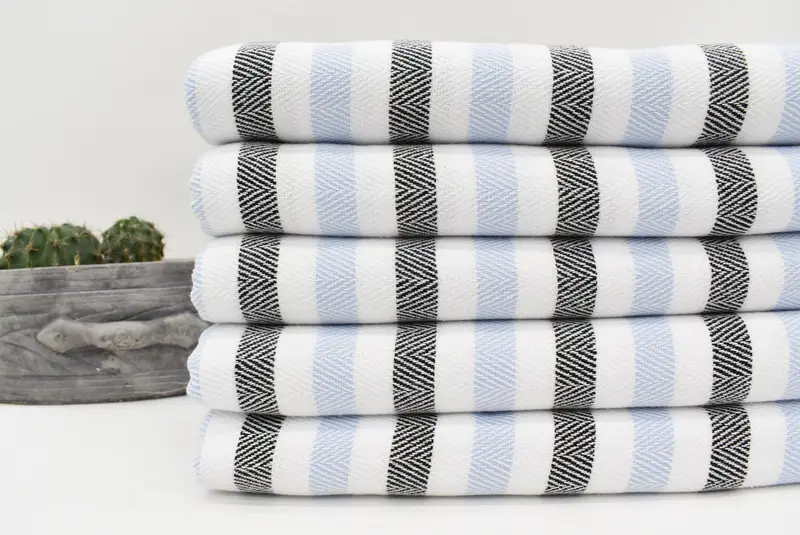 Bachelorette Party Gifts, Valentines Gift, 64x40 Cotton Striped Towel, Spa Towel, Bridal Shower Favors, Best Friend Wedding Gift, Housewarming Gift - 2