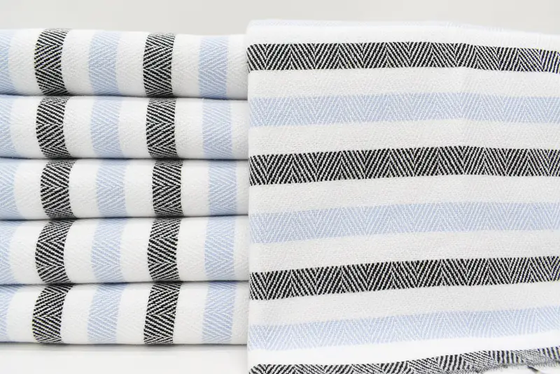 Bachelorette Party Gifts, Valentines Gift, 64x40 Cotton Striped Towel, Spa Towel, Bridal Shower Favors, Best Friend Wedding Gift, Housewarming Gift - 1